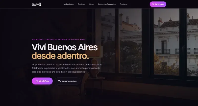 Sitio de House in Baires